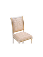 Стул для кухни «Рембрандт», обивка жаккард, цвет молочный/золото патина  (артикул 10997529)  большой выбор товаров оптом и в розницу по низким ценам с доставкой