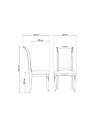 Стул деревянный Керия слоновая кость / золото патина - Фото 4