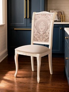 Стул деревянный Керия ткань бежевый / слоновая кость - Фото 2