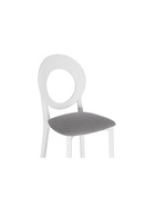 Стул мягкий для кухни «Марти», обивка велюр, цвет светло-серый/белый  (артикул 10997534)  большой выбор товаров оптом и в розницу по низким ценам с доставкой