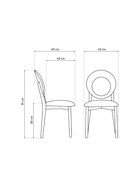 Стул мягкий для кухни «Марти», обивка велюр, цвет слоновая кость  (артикул 10997535)  большой выбор товаров оптом и в розницу по низким ценам с доставкой