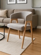 Стул мягкий для кухни «Невада 1», обивка велюр, цвет натуральное дерево  (артикул 10997536)  большой выбор товаров оптом и в розницу по низким ценам с доставкой