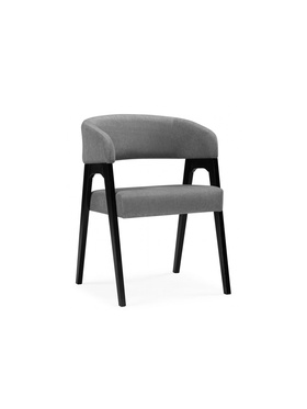 Стул мягкий для кухни «Невада 1», обивка велюр, цвет чёрное дерево