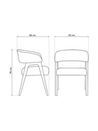 Стул мягкий для кухни «Невада 1», обивка велюр, цвет чёрное дерево  (артикул 10997537)  большой выбор товаров оптом и в розницу по низким ценам с доставкой