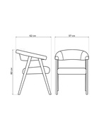 Стул мягкий для кухни «Невада 2», обивка велюр, цвет натуральное дерево  (артикул 10997539)  большой выбор товаров оптом и в розницу по низким ценам с доставкой