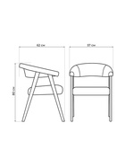 Стул мягкий для кухни «Невада 2», обивка велюр, цвет чёрное дерево  (артикул 10997541)  большой выбор товаров оптом и в розницу по низким ценам с доставкой