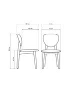 Стул для кухни «Окава», жёсткий, цвет белый/миланский орех  (артикул 10997542)  большой выбор товаров оптом и в розницу по низким ценам с доставкой