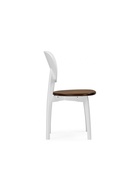 Стул для кухни «Окава», жёсткий, цвет белый/миланский орех  (артикул 10997542)  большой выбор товаров оптом и в розницу по низким ценам с доставкой