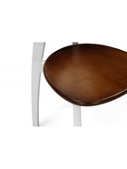 Стул для кухни «Окава», жёсткий, цвет белый/миланский орех  (артикул 10997542)  большой выбор товаров оптом и в розницу по низким ценам с доставкой