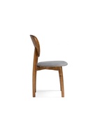 Стул мягкий для кухни «Окава», обивка микровелюр, цвет серый камень/миланский орех  (артикул 10997545)  большой выбор товаров оптом и в розницу по низким ценам с доставкой