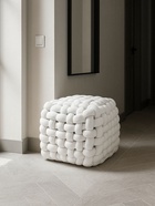 Пуф Akura-П, 470×470×430 мм, велюр, цвет белый - Фото 6