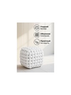 Пуф Akura-П белый велюр - Фото 4