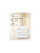 Пуф Akura-П белый велюр - Фото 5