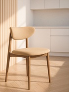 Стул мягкий для кухни «Фарго», обивка велюр, цвет бежевый/орех  (артикул 10997553)  большой выбор товаров оптом и в розницу по низким ценам с доставкой