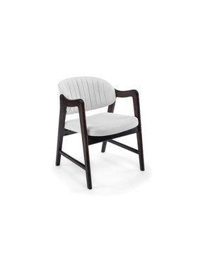 Стул – кресло «Никсон», обивка ткань мешковина, цвет орех  (артикул 10997554)  большой выбор товаров оптом и в розницу по низким ценам с доставкой