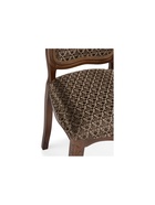 Стул мягкий для кухни «Эмилин», обивка жаккард, цвет бежевый/вишня - Фото 3