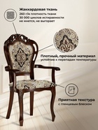 Кресло Bronte, 590×540×1040 мм, цвет муса чёрная вишня / патина - Фото 3