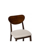 Стул мягкий для кухни Loid, обивка мебельная ткань, цвет дуб тёмный/светло-бежевый  (артикул 10997562)  большой выбор товаров оптом и в розницу по низким ценам с доставкой