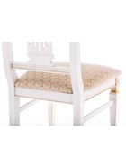 Стул мягкий для кухни Roy, обивка жаккард, цвет молочный/патина - Фото 12