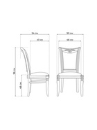 Стул деревянный Mariano линур блекл комби / слоновая кость - Фото 3