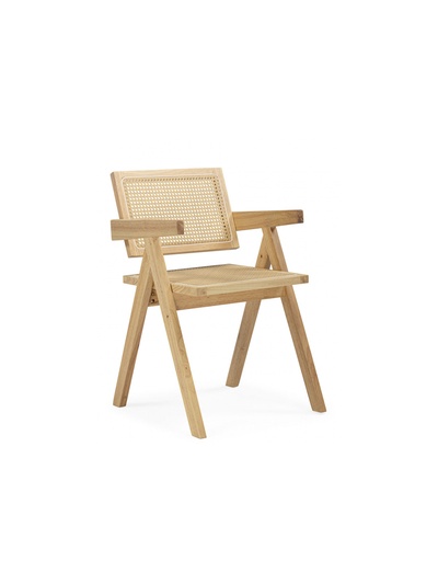 Стул для кухни Rattan, обивка искусственный ротанг, цвет дерево
