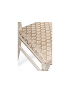 Стул мягкий для кухни Roy, обивка жаккард, цвет слоновая кость /патина золото/бежевый  (артикул 10997573)  большой выбор товаров оптом и в розницу по низким ценам с доставкой