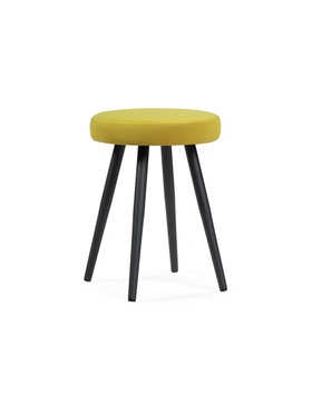 Табурет мягкий «Сино», обивка velutto 28, цвет жёлтый/чёрный  (артикул 10997575)  большой выбор товаров оптом и в розницу по низким ценам с доставкой