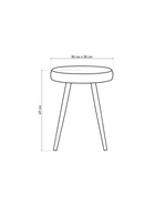 Табурет мягкий «Сино», обивка velutto 28, цвет жёлтый/чёрный - Фото 3