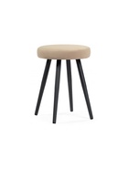 Табурет мягкий «Сино», обивка velutto 05, цвет бежевый/чёрный - Фото 1