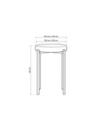 Табурет мягкий «Кудо», обивка velutto 33, цвет зелёный/чёрный - Фото 2