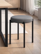 Табурет мягкий «Кудо», обивка 32, цвет серый/чёрный - Фото 6