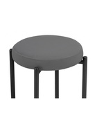 Табурет мягкий «Кудо», обивка 32, цвет серый/чёрный - Фото 8