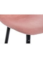 Стул барный Lada, со спинкой, вельвет, цвет розовый - Фото 11