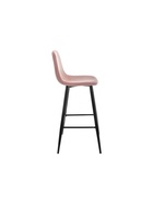 Стул барный Lada, со спинкой, вельвет, цвет розовый - Фото 4