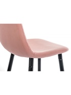 Стул барный Lada, со спинкой, вельвет, цвет розовый - Фото 7