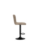 Стул барный Paskal, со спинкой, мебельная ткань, цвет светло-коричневый/чёрный - Фото 4