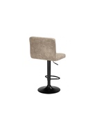 Стул барный Paskal, со спинкой, мебельная ткань, цвет светло-коричневый/чёрный - Фото 5