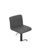 Стул барный Paskal, со спинкой, искусственная кожа, цвет серый/чёрный - Фото 6