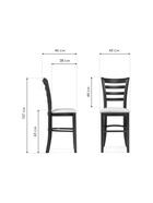 Стул барный Pola, со спинкой, искусственная кожа, цвет дуб тёмный/крем - Фото 2