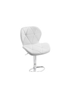Стул барный Trio, со спинкой, искусственная кожа, цвет белый/хром - Фото 10