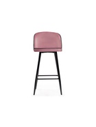 Стул барный Zefir, со спинкой, велюр, цвет розовый - Фото 3