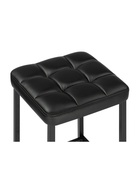 Стул барный «Лофт», искусственная кожа, цвет чёрный/чёрный матовый - Фото 4