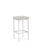 Стул барный «Лофт», искусственная кожа, цвет линкольн белый/белый матовый - Фото 1