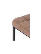 Стул барный «Лофт», микровелюр, цвет катания корица/чёрный матовый - Фото 4