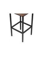 Стул барный «Лофт», микровелюр, цвет катания корица/чёрный матовый - Фото 7