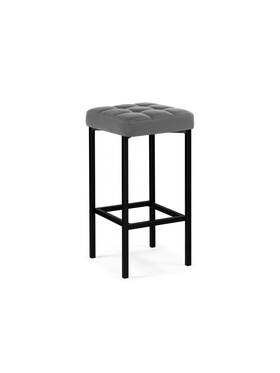 Стул барный «Лофт», искусственная кожа, цвет тёмно-серый/чёрный матовый  (артикул 10997605)  большой выбор товаров оптом и в розницу по низким ценам с доставкой