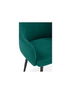 Стул мягкий «Морено», на металлокаркасе, обивка velutto 33, цвет зелёный/чёрный  (артикул 10997608)  большой выбор товаров оптом и в розницу по низким ценам с доставкой