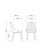 Стул мягкий «Морос», с чехлом, на металлокаркасе, обивка микровелюр катания, цвет серый  (артикул 10997609)  большой выбор товаров оптом и в розницу по низким ценам с доставкой