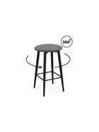 Стул полубарный «Гангток», крутящийся, цветграфит/чёрный матовый  (артикул 10997612)  большой выбор товаров оптом и в розницу по низким ценам с доставкой