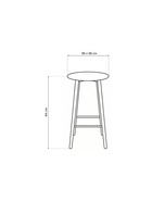 Стул полубарный «Гангток», крутящийся, цветграфит/чёрный матовый  (артикул 10997612)  большой выбор товаров оптом и в розницу по низким ценам с доставкой